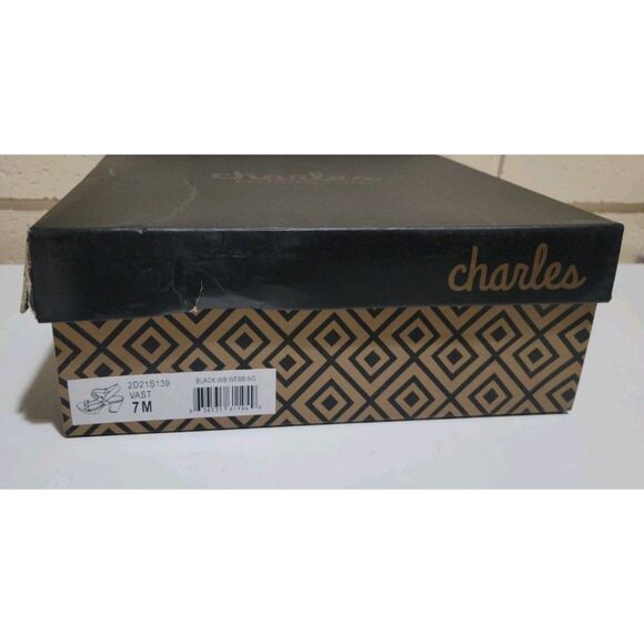 NWOTs Charles by Charles David Vast Chunky Platform Sandals - Black Webbing, 7M - Picture 11 of 16